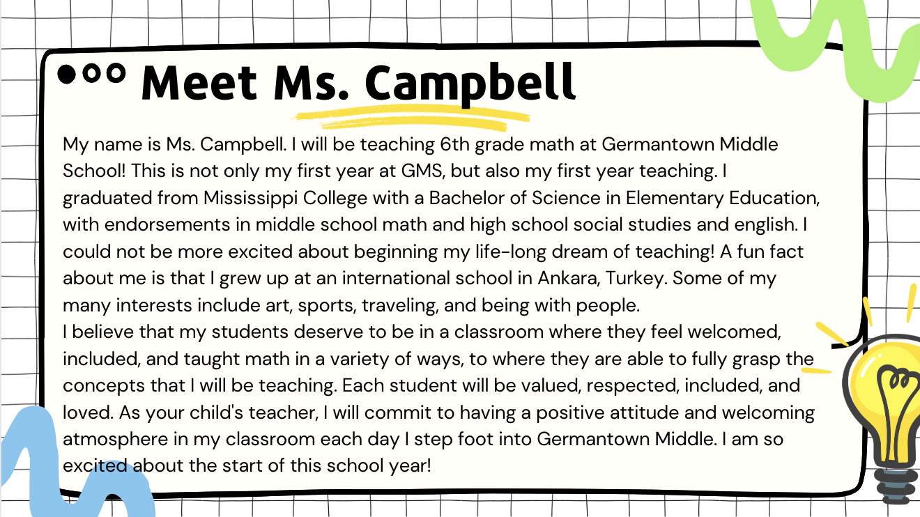 Meet Ms. Campbell